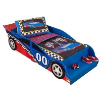 Pat copii in forma de masina de curse Race Car  din lemn MDF KIDKRAFT Racecar